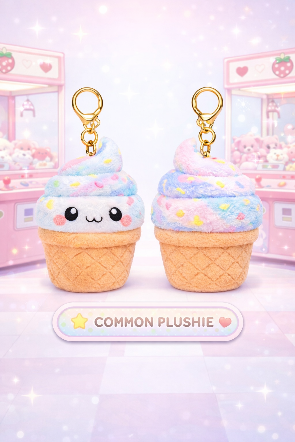 Dream Swirl Cone | Common Plush Keychain