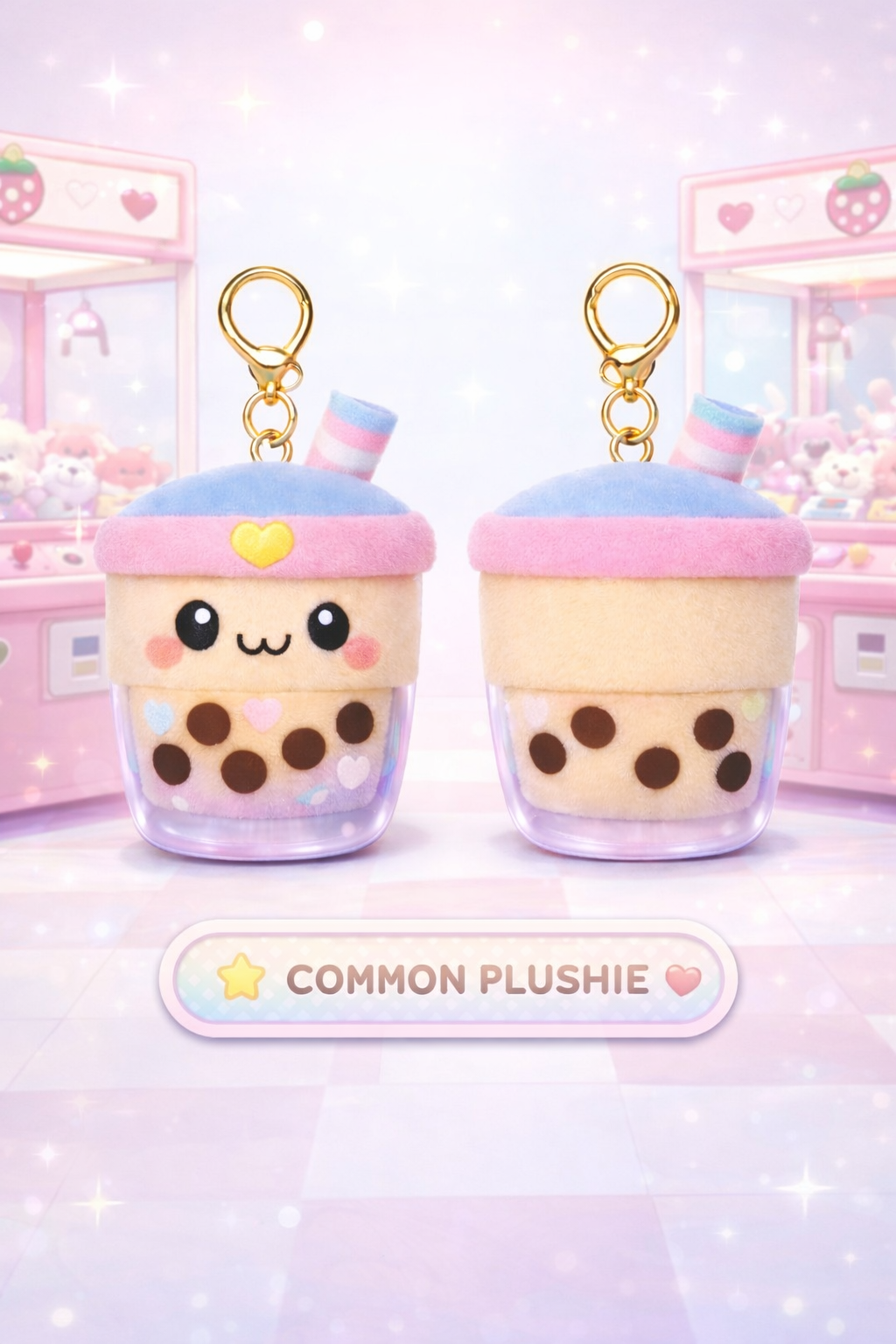 Pastel Boba Pop | Common Plush Keychain