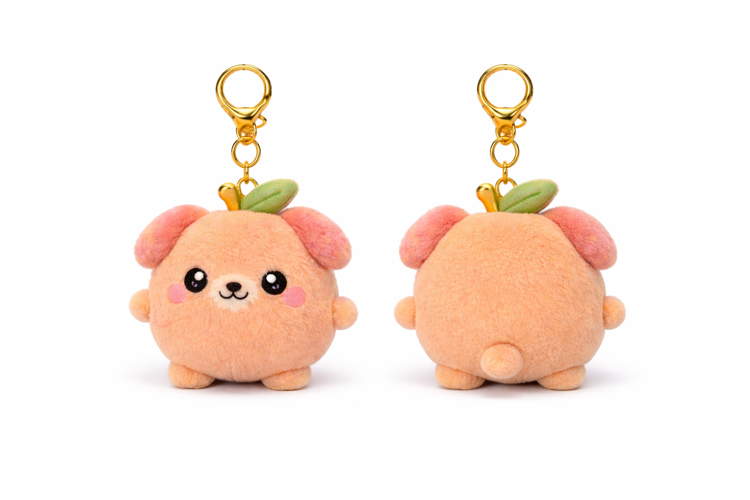 Peachy Pup | Common Plush Keychain
